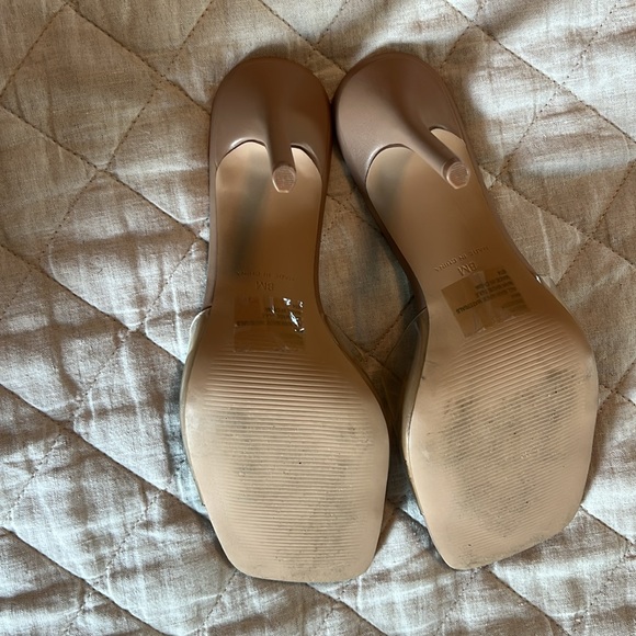 Steve Madden “Signal” Women's Tan/Clear Slide Heel Sandals size 8. - Picture 4 of 4